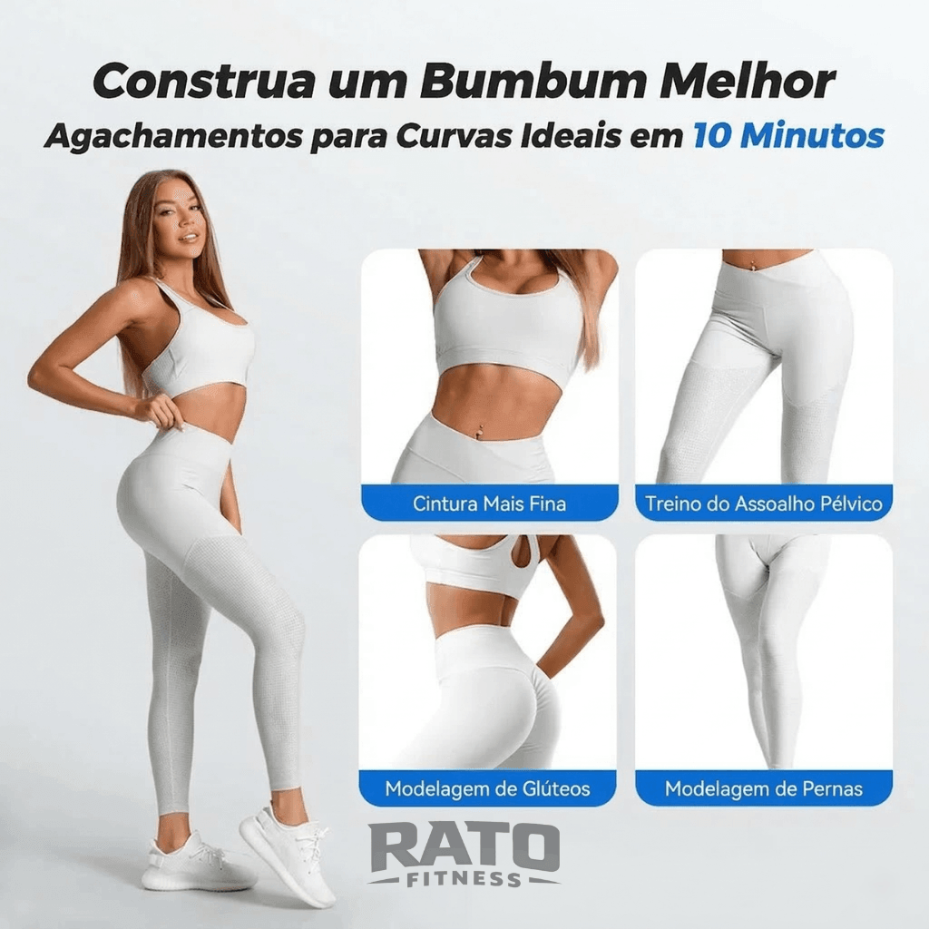Aparelho Compacto de Agachamento Multifuncional 3 em 1 para Pernas e Glúteos - Preto - Imagem 3