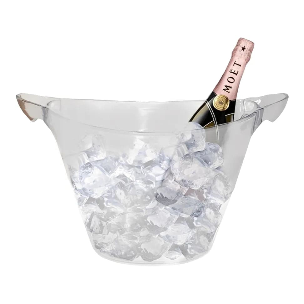 Balde Para Gelo Em Acrílico Cristal 7 Litros - Linha Glamour