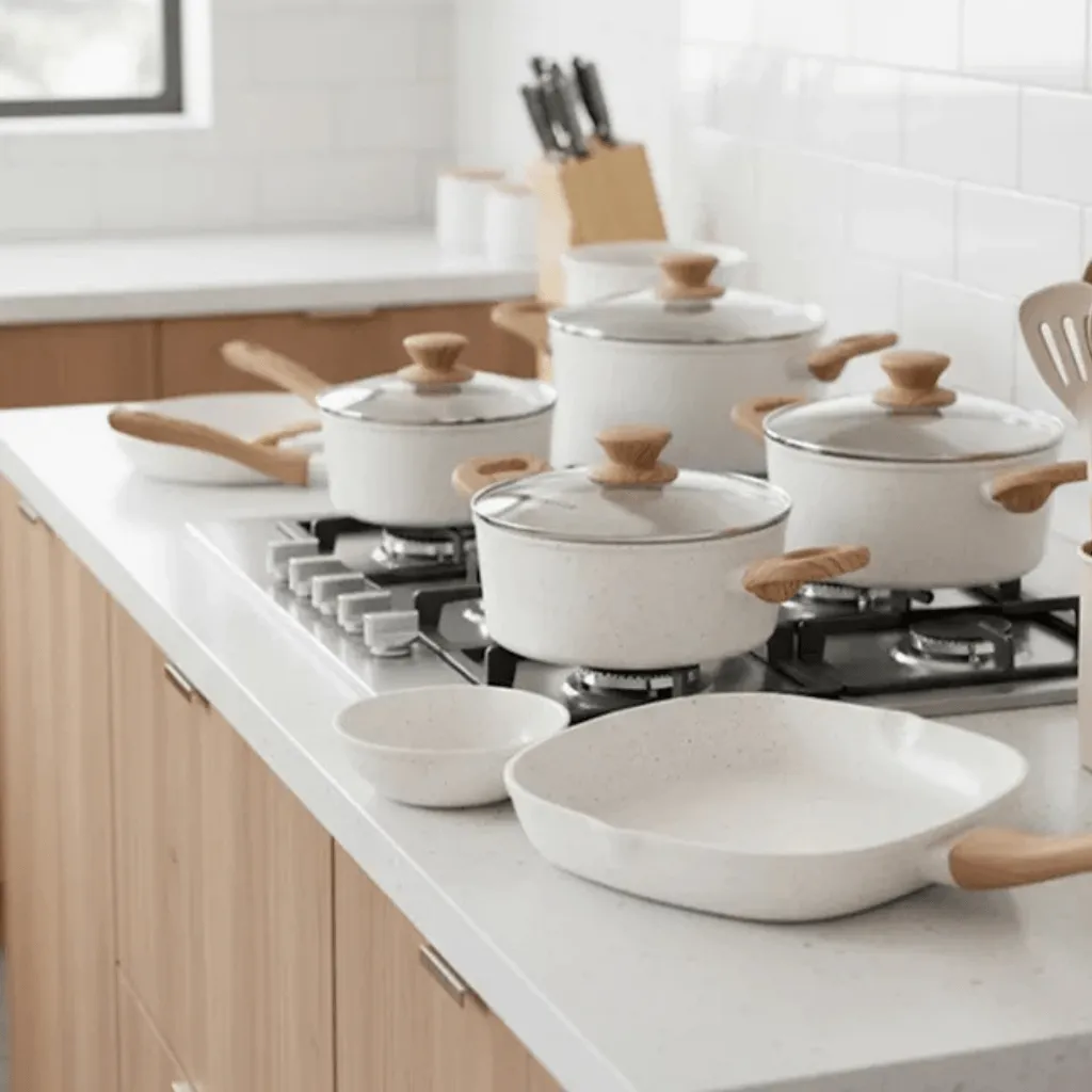 Cozinha dos Sonhos 9 peças Revestimento Cerâmico Premium Indução - Bege - Imagem 7
